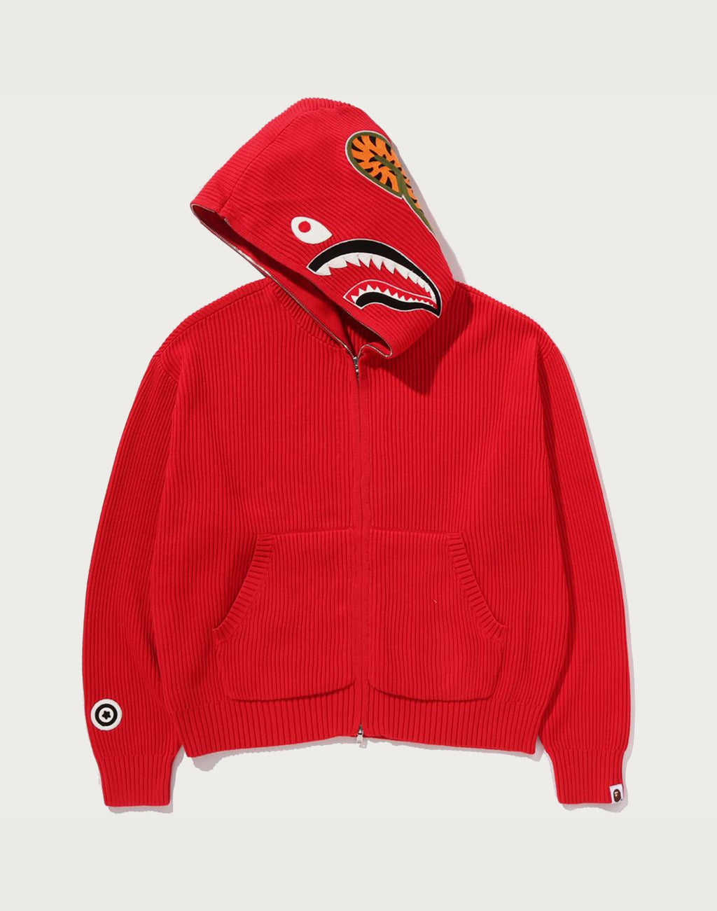 SHARK FULL ZIP KNIT HOODIE MENS