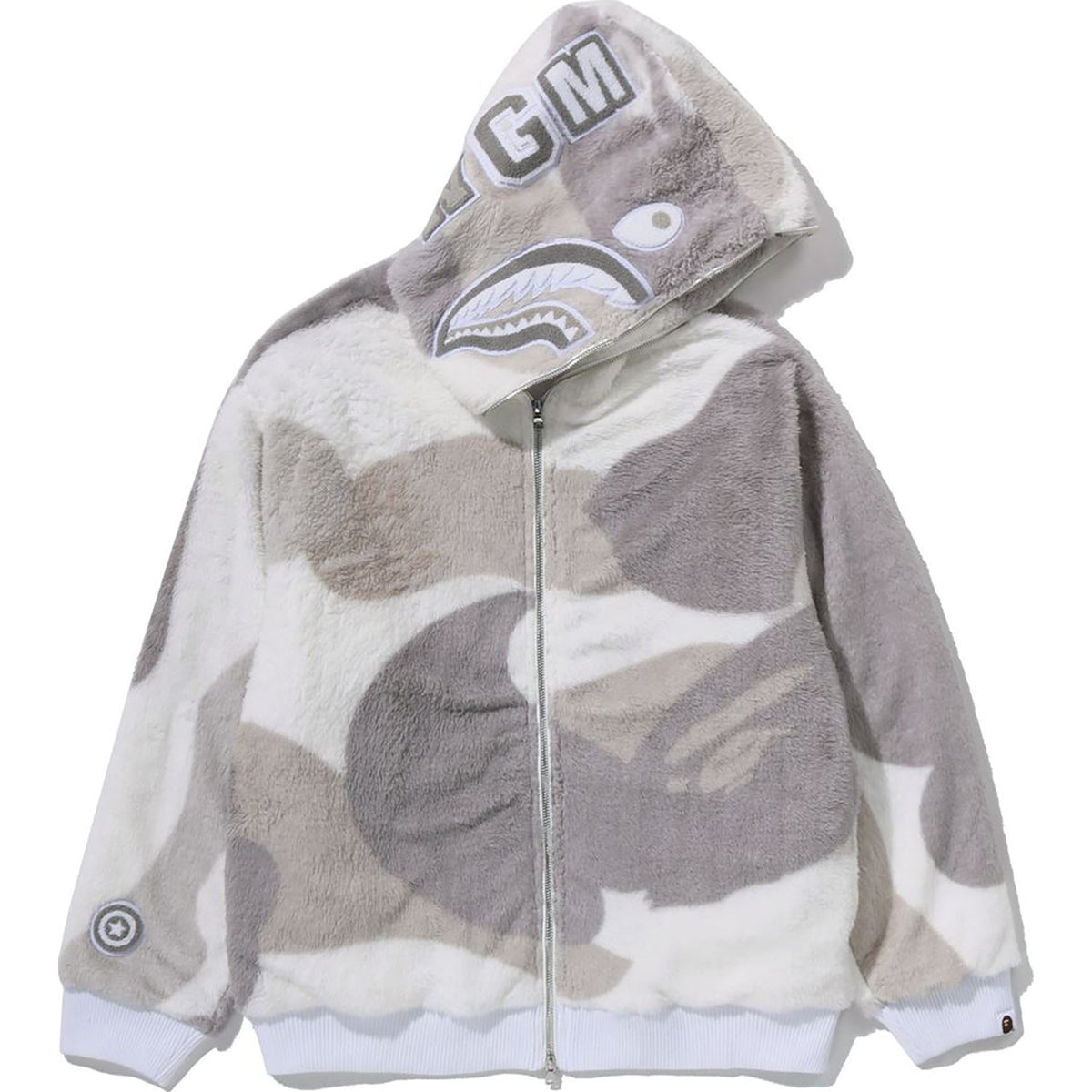 COLOR CAMO SHARK FULL ZIP SHERPA JACKET MENS