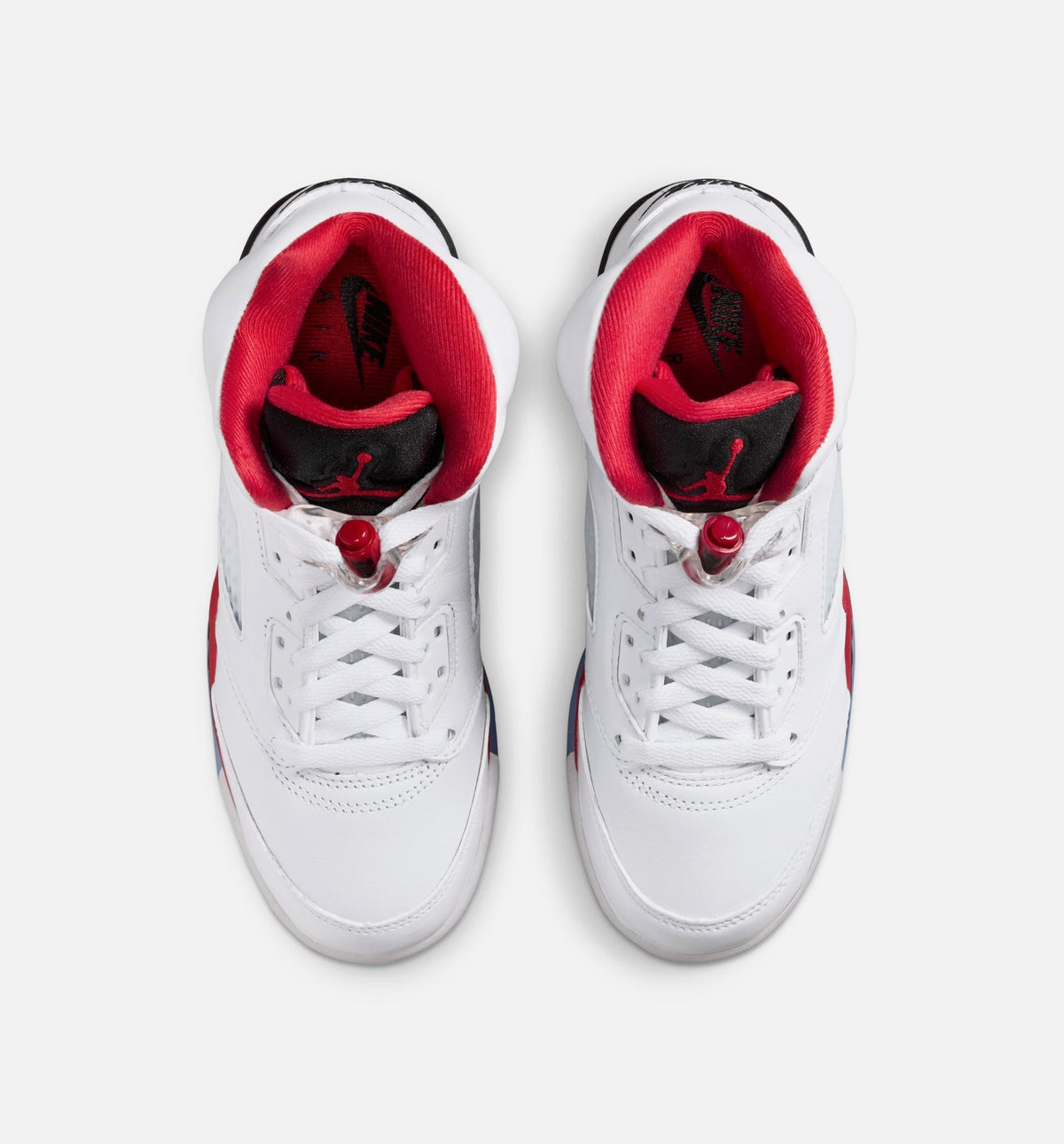 Air Jordan 5 Retro 'Fire Red' Grade School - White/Fire Red/Black