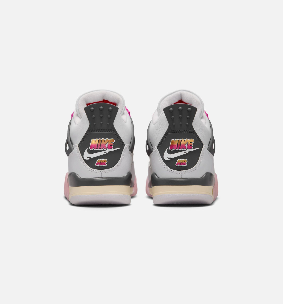 Air Jordan 4 Retro 'Comic' Grade School - Off White/Fire Pink/Anthracite