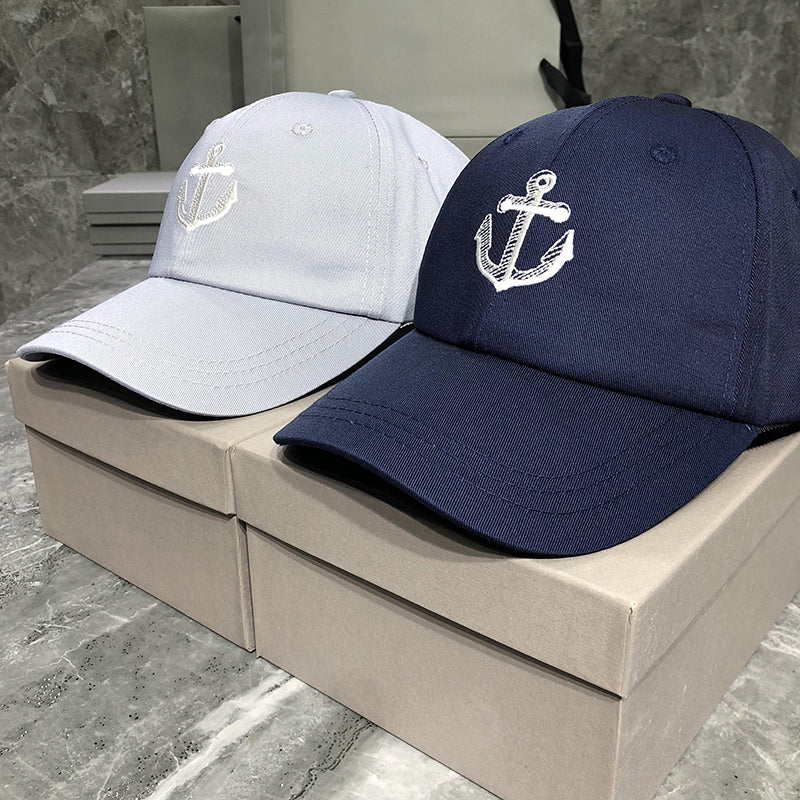Anchor embroidered baseball cap