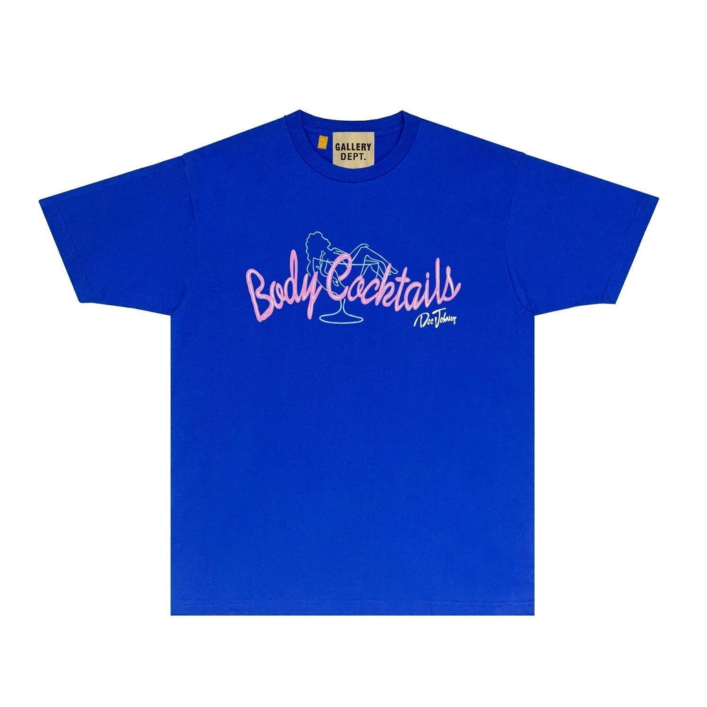 Gallery Dept T Shirt Retro Printed Loose Short-Sleeved Shirt