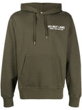 Helmut Lang logo print hooded sweatshirt