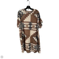 Dress Casual Short By Clothes Mentor In Brown & Cream, Size: L