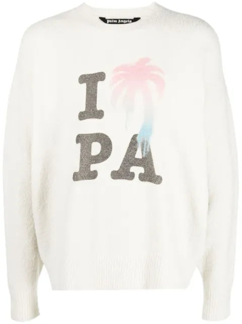 Palm Angels I Love PA knitted jumper