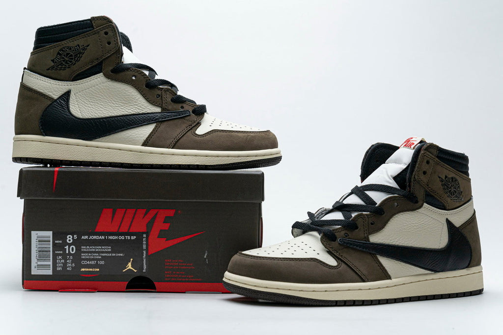 Travis Scott Air Jordan 1 Retro High Mocha Repssneaker CD4487-100