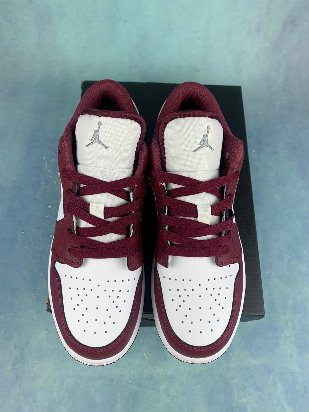 Air Jordan 1 Low Team Red/Metallic Silver 553558-615 Unisex Sneakers