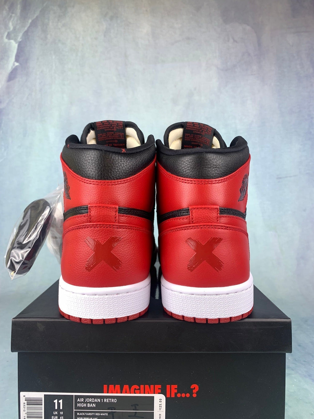 Air Jordan 1 High Black/Red Banned 432001-001 Unisex Sneakers