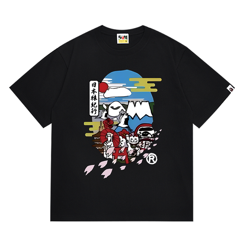 BAPE Japan Culture Ape Head Men's T-Shirt - Black