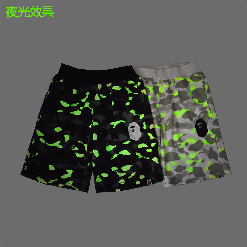 BAPE Glow Camo Ape Head Shorts