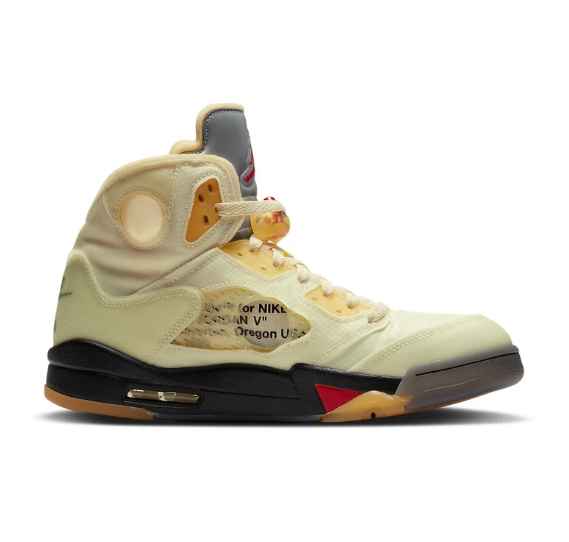 Air Jordan 5 x Off-White SP 'Sail' Sneakers DH8565-100