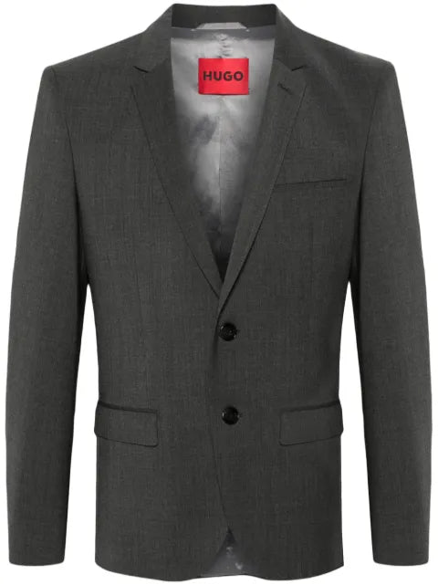 BOSS single-breasted blazer with notch lapels
