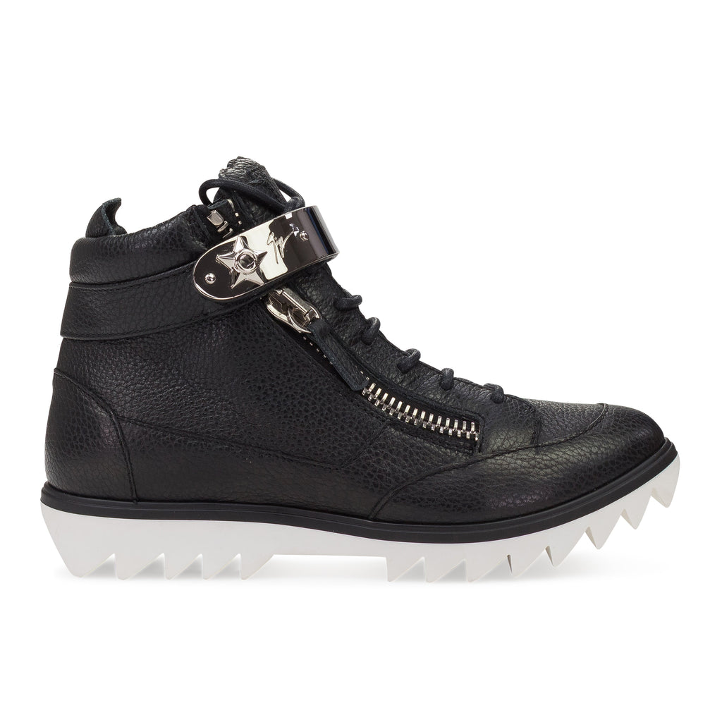 BLACK/SILVER SNEAKER WITH METAL BAR SNEAKERS