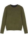 Yves Salomon two-tone reversible knit jumper