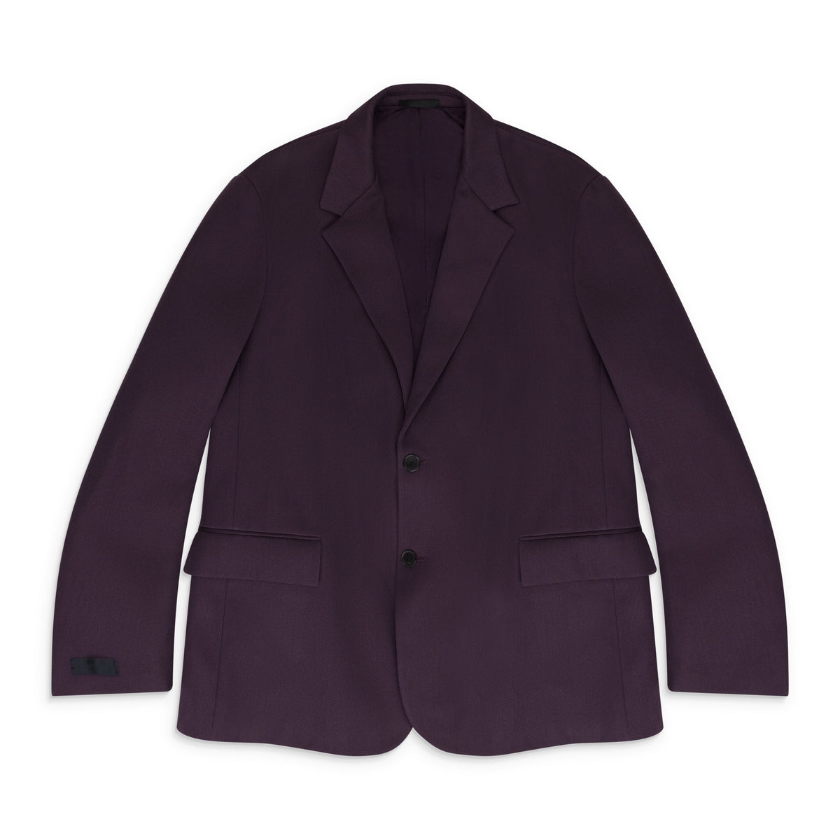 BLACK PADDED SINGLE BREAST JACKET