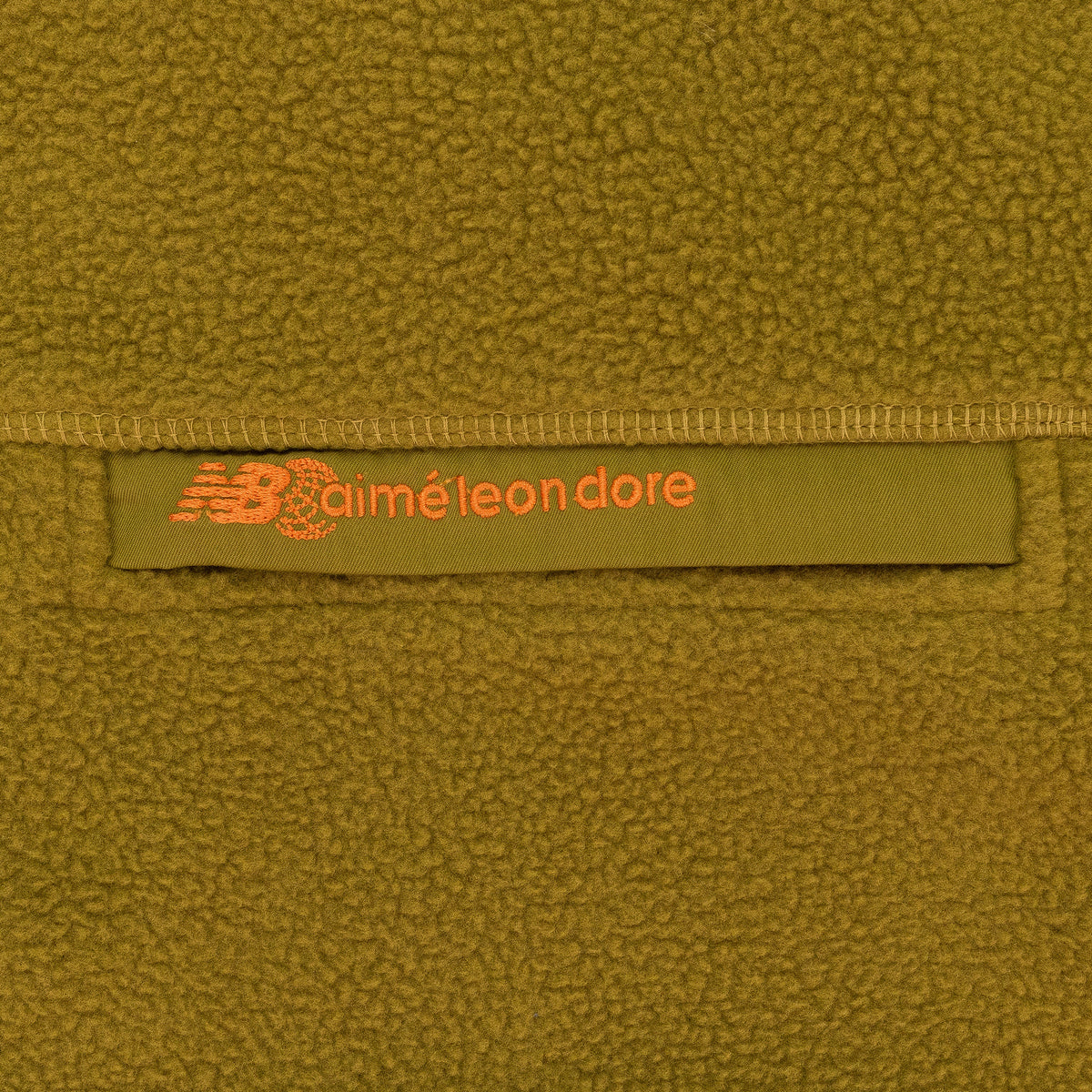 BROWN NEW BALANCE FULL-ZIP FLEECE HOODIE