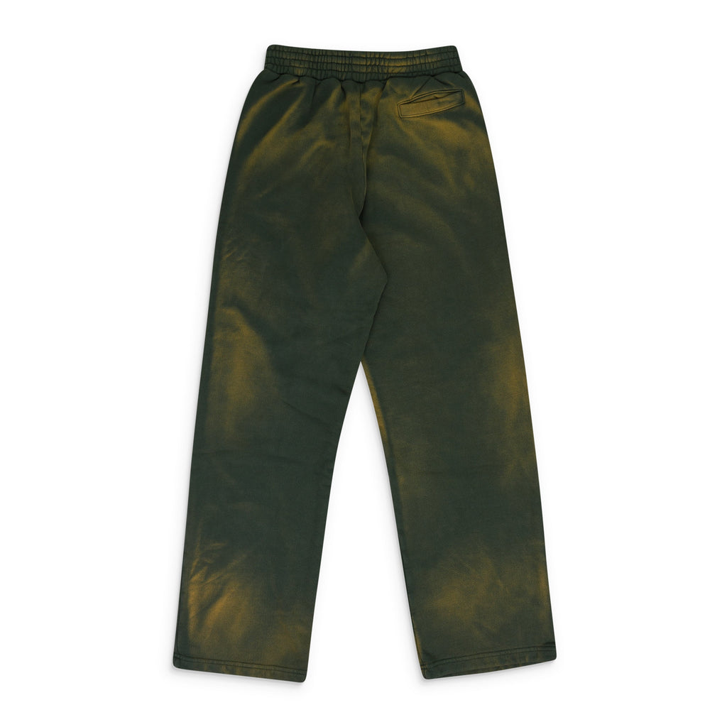 GREEN CAUTION SWEATPANTS