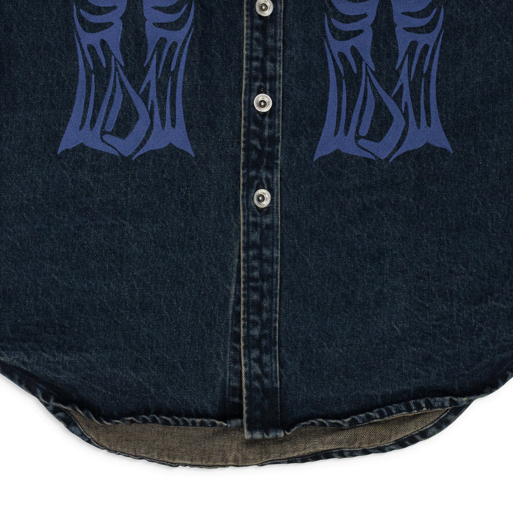 INDIGO GRADIENT BUTTON-DOWN SHIRT