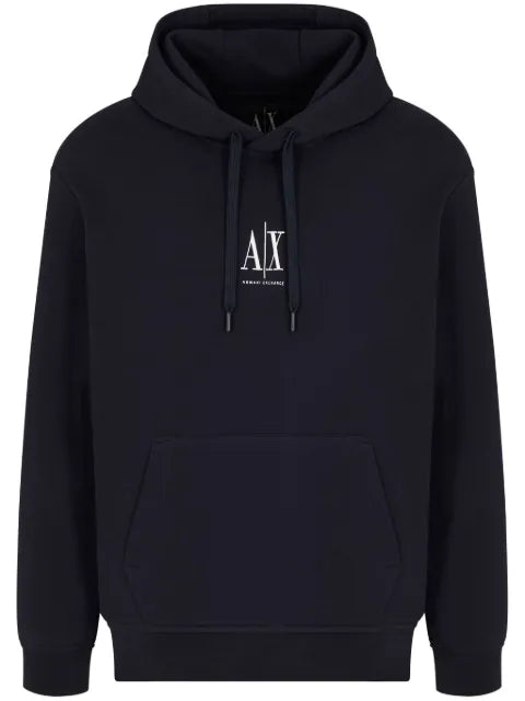 Armani Exchange logo-detail hoodie