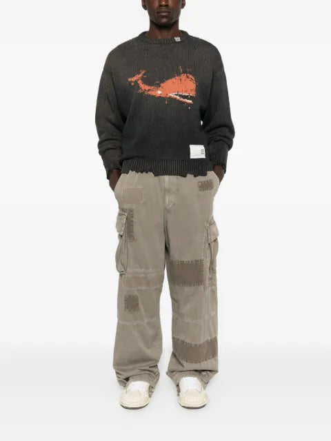 Maison MIHARA YASUHIRO whale intarsia-knit sweater
