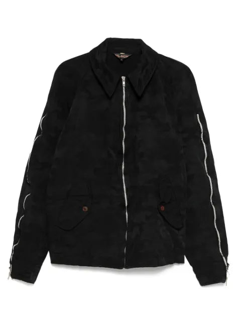Black Comme Des Garçons patterned-jacquard jacket