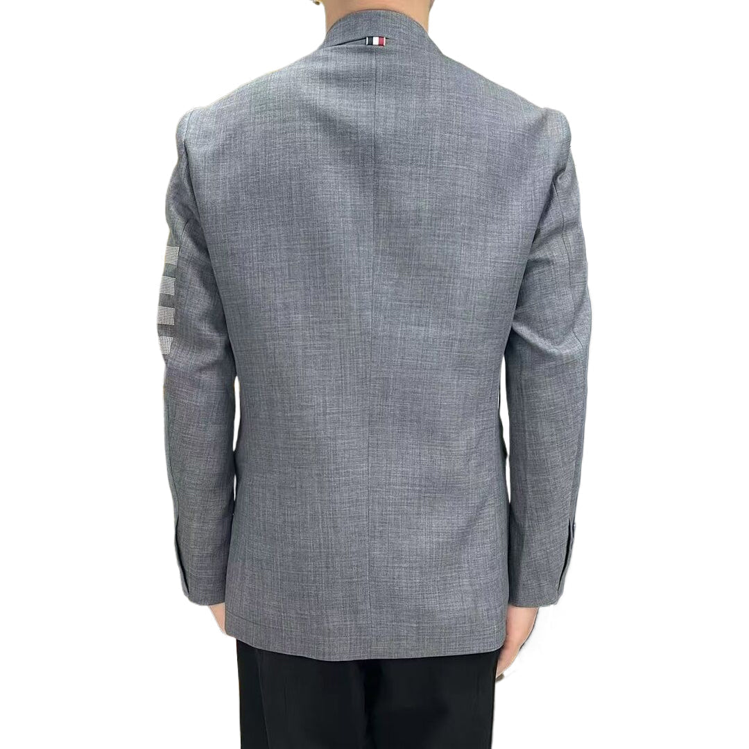 Men's 4 - Bar Suit Jacket with Signature Grosgrain Detail | Thom Browne