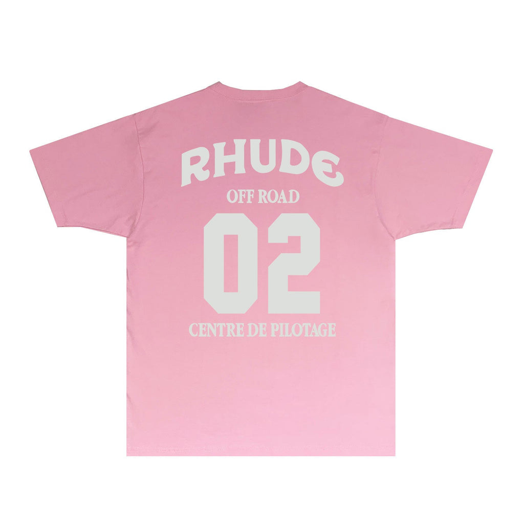 Rhude T-shirts Printed Trendy Pure Cotton