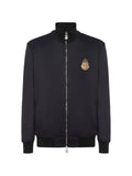 Billionaire LS Crest logo-patch zip-up sweatshirt