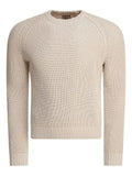 RAKKI raglan-sleeved cotton sweater