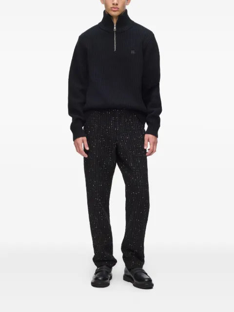Karl Lagerfeld half-zip high-neck sweater