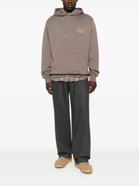 Drôle De Monsieur logo-embroidered hoodie