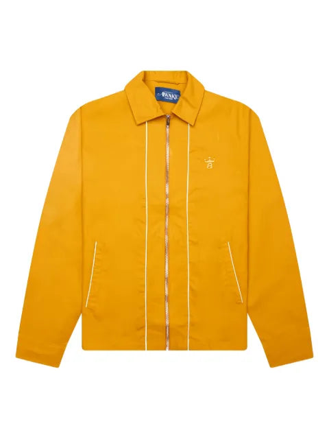 Awake NY embroidered-detail zip-front jacket