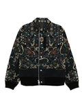 sacai paisley-print zip-front jacket