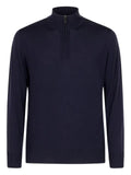 Canali high-neck zip-up sweater