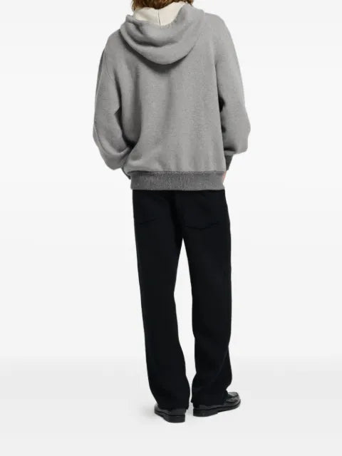 Barrie hooded zip-up sweater