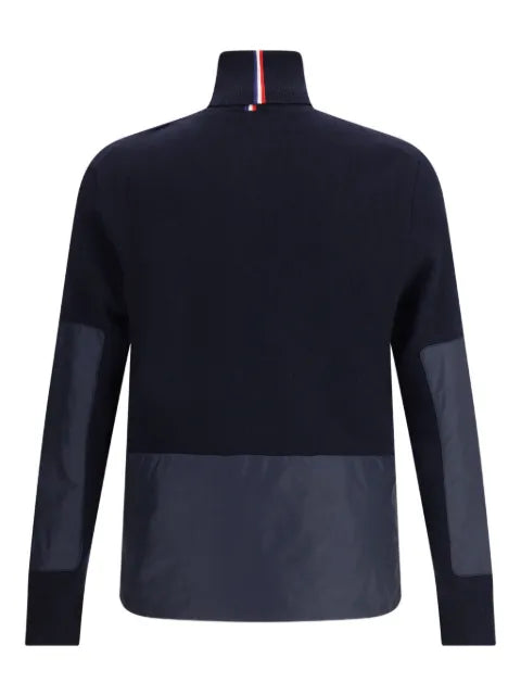 Moncler Grenoble logo-appliqué paneled sweater