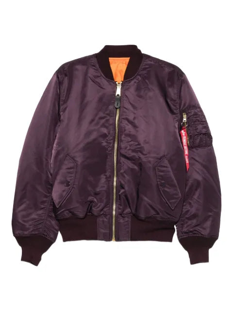 Alpha Industries zip-up bomber jacket