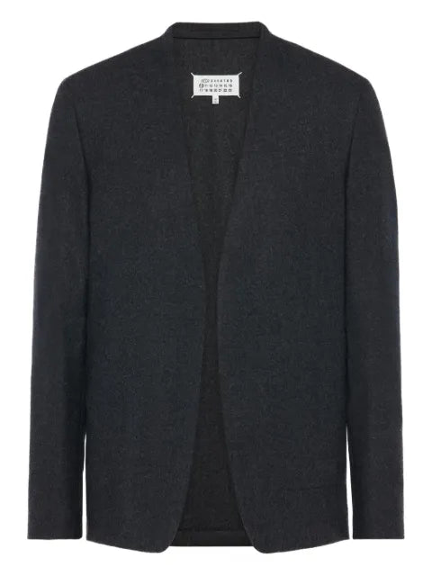 Maison Margiela four-stitch collarless blazer