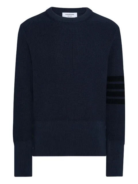 Thom Browne cotton cardigan stitch 4-Bar pullover