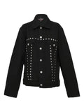 Black Comme Des Garçons rockstud-embellished jacket