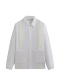 KITH seersucker boxy collared shirt jacket