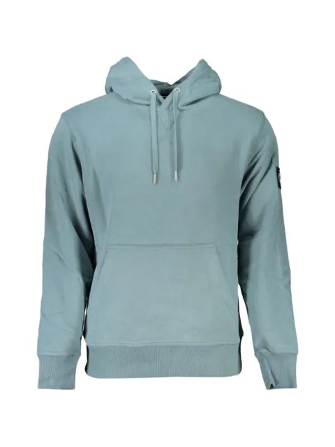 Calvin Klein logo-patch cotton hoodie