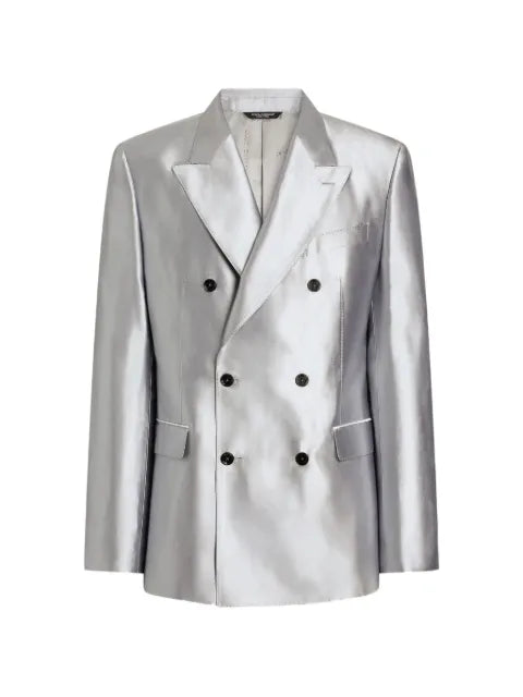 Dolce & Gabbana Sicilia Light double-breasted silk shantung jacket