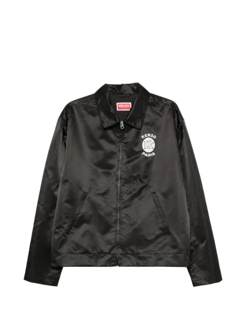 Kenzo logo-print satin jacket