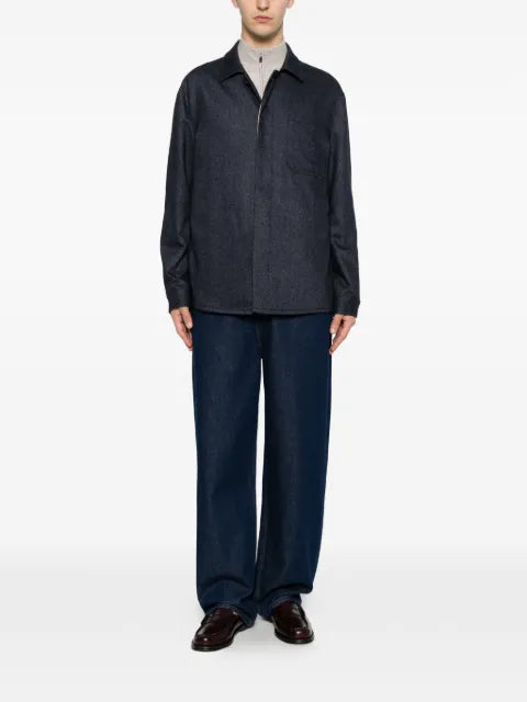 Eleventy chest-pocket shirt jacket