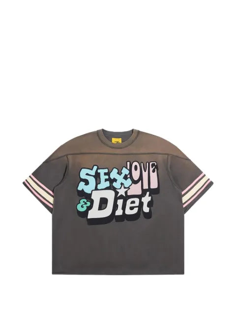 Diet Starts Monday faded graphic-print T-shirt