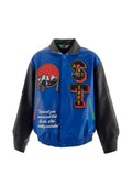 SAINT MXXXXXX Denim Tears varsity leathe  jacket