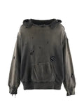 SAINT MXXXXXX distressed Double Face hoodie