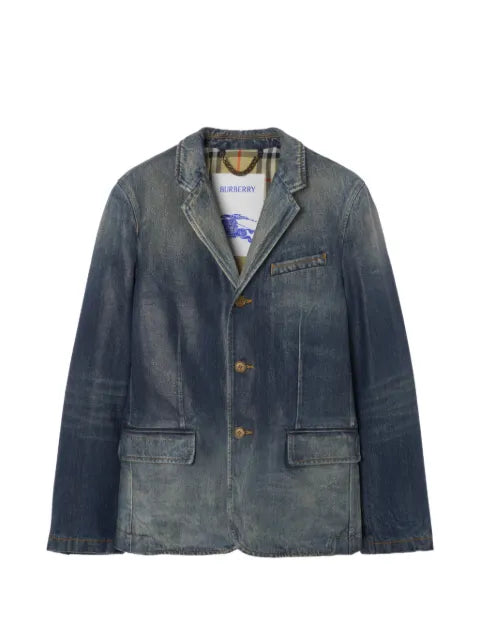 Burberry coated-denim tailored Jacket
