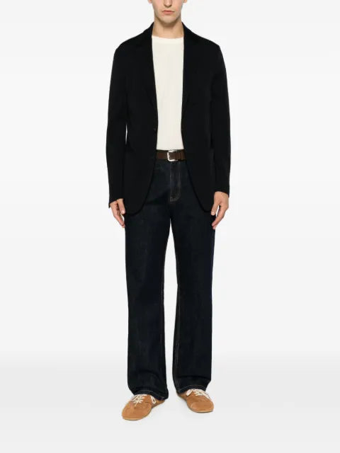 Canali single-breasted notched-lapel blazer